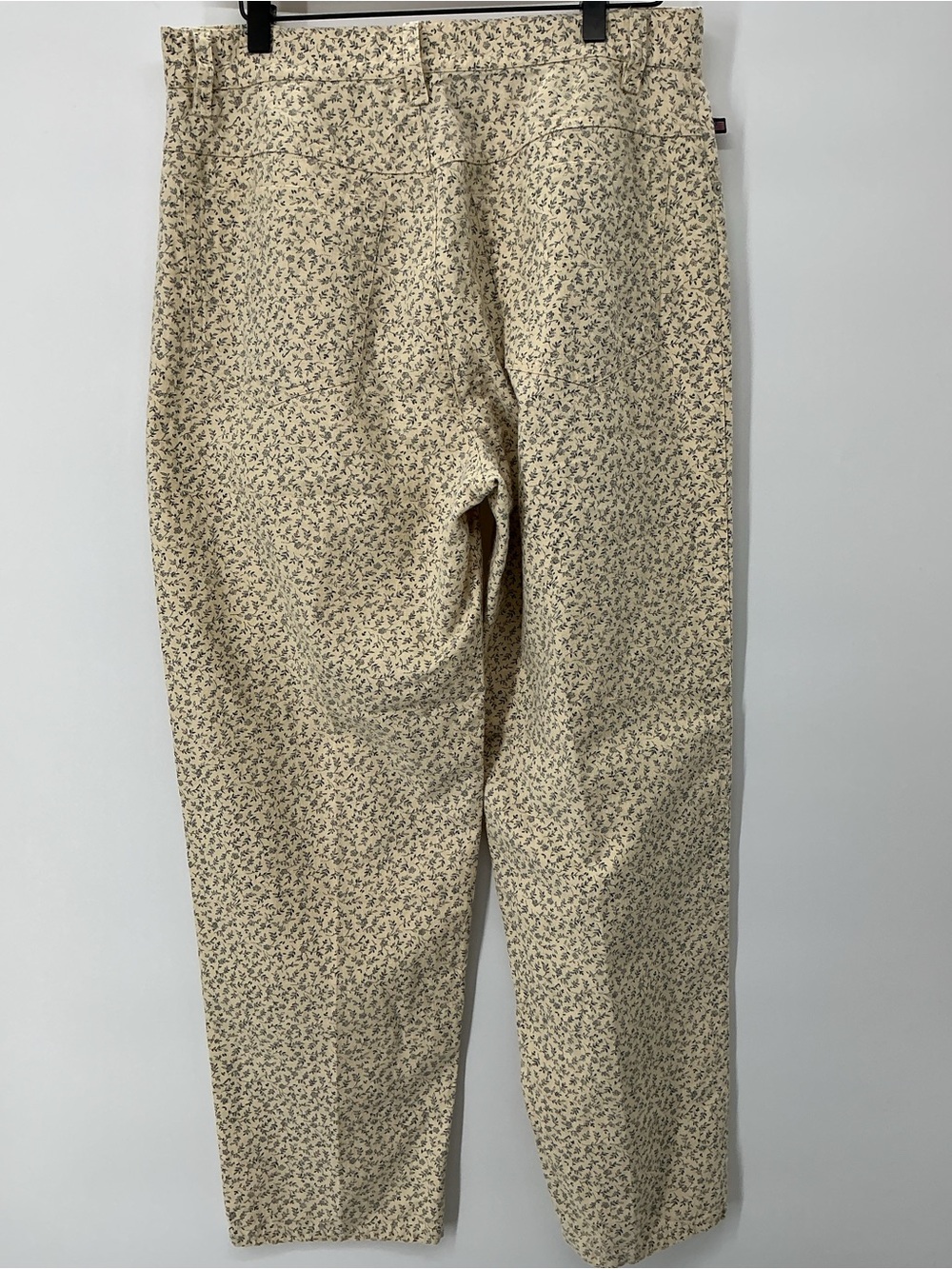 Ralph Lauren Cream Micro-Print Straight Leg Jeans - Picture 3 of 8